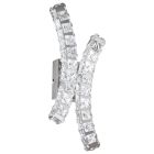 Chromen design wandlamp kristal, Dirk, 12W, 4000K LED