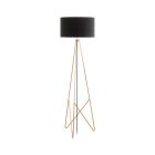 Stalen vloerlamp Viola koper