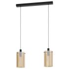 Amberkleurige moderne hanglamp glas, Ritesh