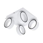 Witte moderne plafondspot, Gabi, aluminium, 5w 3000K (warm wit) LED