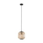 Landelijke hanglamp hout, Ankie