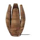 Zwarte landelijke tafellamp, Joyca, staal