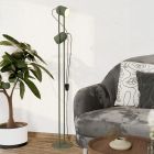 Groene vintage vloerlamp staal, Tjitte, met schakelaar