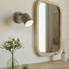 Bruine vintage wandspot staal, Tjitte