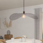 Bronzen vintage hanglamp staal, Suraj