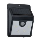 Zwarte buitenlamp op zonne energie Zora, kunststof, IP44