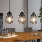 Zwarte industriële hanglamp staal, Maiky