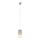 Bruine vintage hanglamp staal, Salvator
