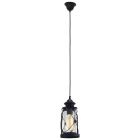 Zwarte vintage hanglamp glas, Abetone