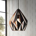Zwarte design hanglamp metaal, Acri