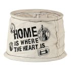 Landelijke lampenkap Noah Textiel/Linnen Donkergrijs