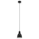 Zwarte industriële hanglamp metaal, Lavinio