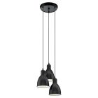 Zwarte industriële hanglamp metaal, Lavinio