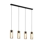 Houten hanglamp bruin, Elroy