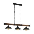 Houten balk hanglamp bruin, Josia