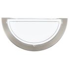 Nikkelen moderne wandlamp glas, Agena