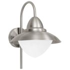 Zilveren klassieke buitenlamp glas, Elayza, IP44