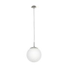 Nikkelen moderne hanglamp glas, Dave