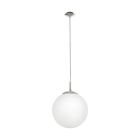 Nikkelen moderne hanglamp glas, Dave