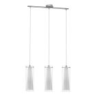 Chromen moderne hanglamp glas, Barceno