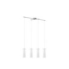 Chromen moderne hanglamp glas, Barceno