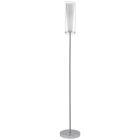 Chromen design vloerlamp glas, Barceno, met schakelaar