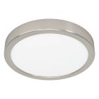 Nikkelen plafonnière staal, Geraldo, 17W, 3000K LED