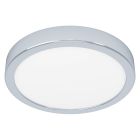 Chromen badkamer plafondlamp kunststof, Geraldo, 17W, 3000K LED, IP44