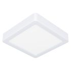 Witte badkamer plafondlamp kunststof, Geraldo, 11W, 3000K LED, IP44