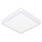 Witte badkamer plafondlamp kunststof, Geraldo, 17W, 3000K LED, IP44