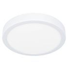 Witte badkamer plafondlamp kunststof, Geraldo, 17W, 3000K LED, IP44