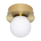 Gouden moderne plafondlamp staal, Escha, 3,3W, 3000K LED