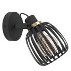 Zwarte industriële wandspot staal, Giovanni