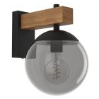 Grijze moderne buitenlamp glas, Boris, IP44