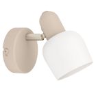 Beige wandspot staal, Connor