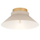 Beige plafondlamp hout, Lucy