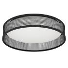 Zwarte plafonnière staal, Jolene, 20W, 3000K LED