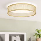 Messing plafonnière staal, Jolene, 20W, 3000K LED