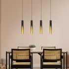 Gouden moderne hanglamp aluminium, Aloysius