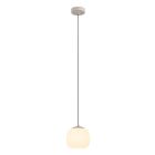 Taupe hanglamp glas, Claudia