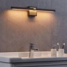 Messing moderne badkamer wandlamp staal, Natasha, 11W, 3000K LED, IP44