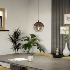 Koperen moderne hanglamp glas, Achek
