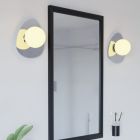 Chromen moderne wandlamp staal, Cornee, 4,2W, 2700K LED, IP44