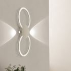 Bruine design wandlamp aluminium, Vixa, 20W, 3000K LED