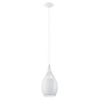 Witte design hanglamp glas, Maritima