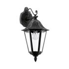 Zwarte klassieke buitenlamp aluminium, Leanna, IP44