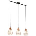 Koperen industriële hanglamp metaal, Costel