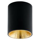 Gouden moderne plafonnière aluminium, Dahne, 3W, 3000K LED
