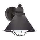 Zwarte industriële buitenlamp kunststof, Alje, IP44