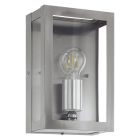 Zilveren industriële buitenlamp rvs, Alihan, IP44